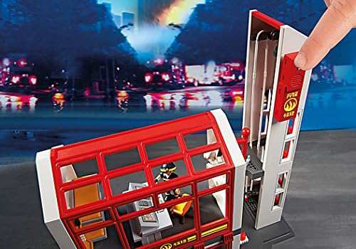 プレイモービル ブロック 組み立て Playmobil Fire Station with Alarm