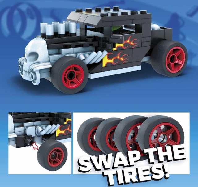 メガブロック メガコンストラックス 組み立て Mega Hot Wheels Bone Shaker Building Set with M｜au  PAY マーケット