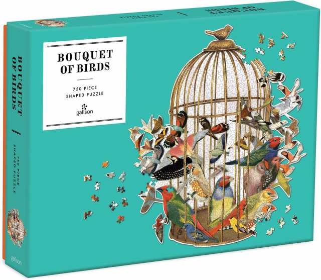 ジグソーパズル 海外製 アメリカ Galison Bouquet of Birds Shaped