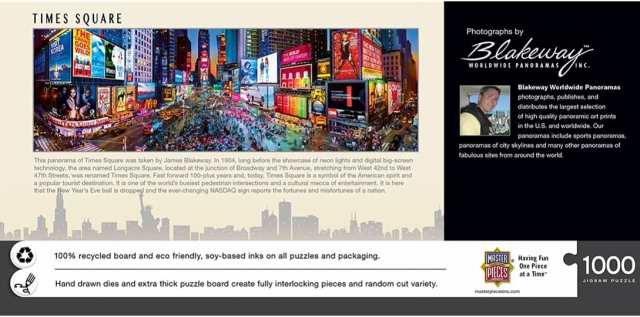 ジグソーパズル 海外製 1000ピース ニューヨーク タイムズスクエア パノラマジグソーパズル 絵画｜au PAY マーケット