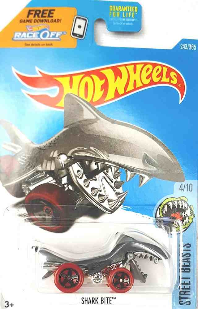 ホットウィール マテル ミニカー Hot Wheels Shark Bite Black 286/365