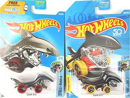 ホットウィール マテル ミニカー Hot Wheels Shark Bite Black 286/365