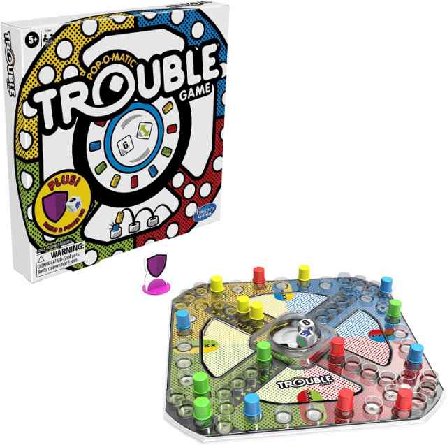 ボードゲーム 英語 アメリカ Hasbro Gaming Trouble Board Game Pop-o