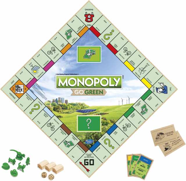 ボードゲーム 英語 アメリカ Monopoly: Go Green Edition Game Made