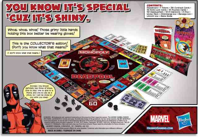 ボードゲーム 英語 アメリカ Monopoly: Marvel Deadpool Collector's