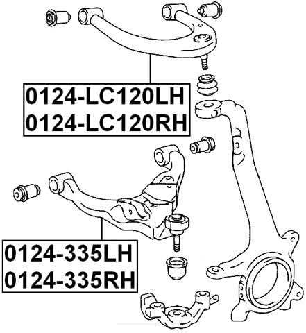 自動車パーツ 海外社外品 修理部品 Left Upper Front Arm Febest 0124