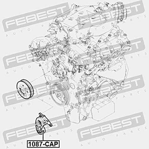 自動車パーツ 海外社外品 修理部品 Pulley Idler Febest 1087-CAP OEM