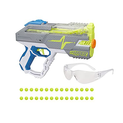 ナーフ アメリカ NERF Hyper Rush-40 Pump-Action Blaster, 30 Hyper Rounds, Eyewear, Up to 110 Fの通販はau PAY マーケット - マニアックス au マーケット店