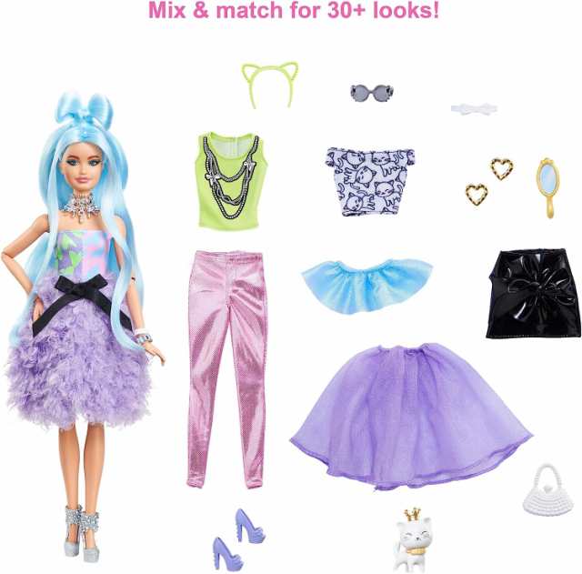 バービー バービー人形 Barbie Extra Doll & Accessories Set with Pet