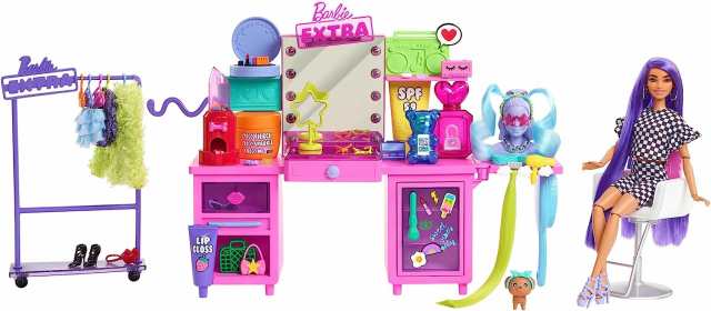 バービー バービー人形 Barbie Extra Doll & Vanity Playset with