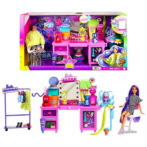 バービー バービー人形 Barbie Extra Doll & Vanity Playset with