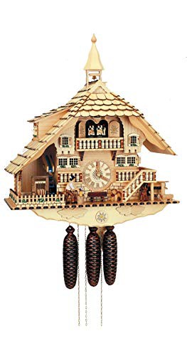 カッコー時計 インテリア 壁掛け時計 8-Day Wooden Cuckoo Clock in