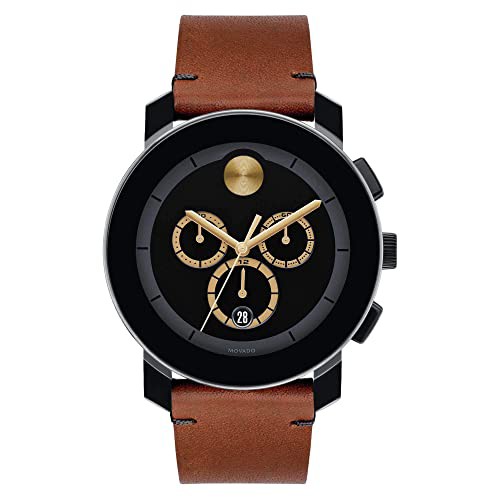 腕時計 モバード レディース Movado TR90-3600540 Black/Dark Brown