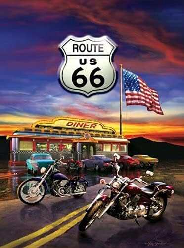 ジグソーパズル 海外製 アメリカ SUNSOUT INC - Route 66 Diner - 1000