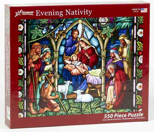 ジグソーパズル 海外製 アメリカ Vermont Christmas Company Evening Nativity Jigsaw Puzzle  550 Piec｜au PAY マーケット