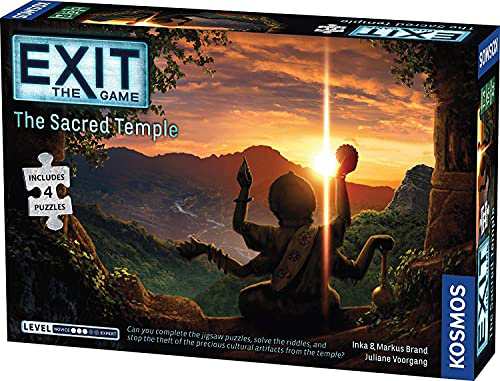 ボードゲーム 英語 アメリカ Exit: The Sacred Temple (with Jigsaw