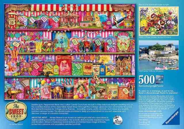 ジグソーパズル 海外製 500ピース お菓子屋さん 約50x36センチ 絵画