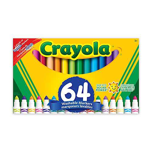 名入れ無料 クレヨラ アメリカ 海外輸入 Crayola 64 ct. Ultra-Clean