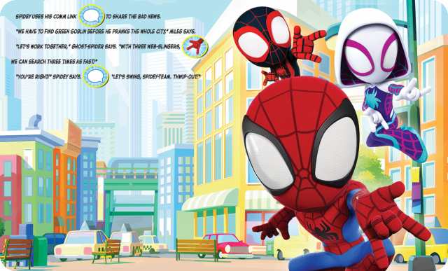 海外製絵本 知育 英語 Marvel Spider-man - Spidey and His Amazing Friends -  Go-Webs-Go! Interactive Boo｜au PAY マーケット