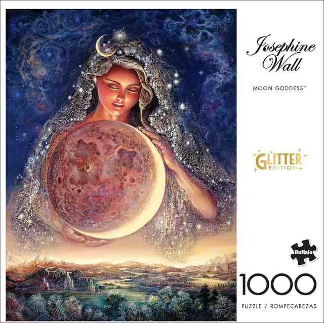 ジグソーパズル Buffalo Games Josephine Wall Moon Goddess Glitter 