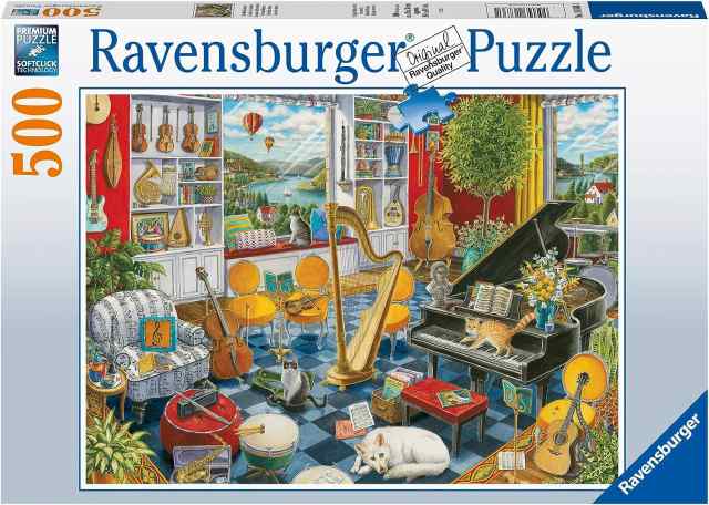 ジグソーパズル 海外製 アメリカ Ravensburger?The Music Room 500 Piece Jigsaw Puzzle for  Adults -｜au PAY マーケット