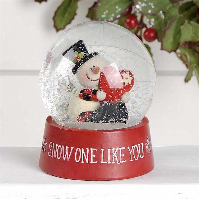 スノーグローブ 雪 置物 Blossom Bucket Snow One Like You Christmas Snow Globe with  Snowman｜au PAY マーケット