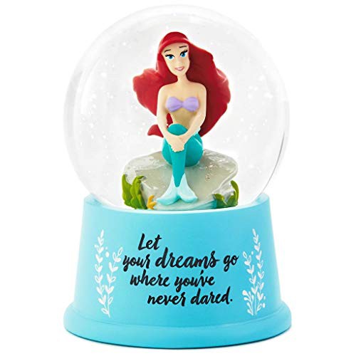 スノーグローブ 雪 置物 HMK Hallmark Disney The Little Mermaid Ariel Dare to Dream Snow Globeのサムネイル