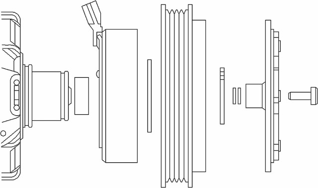 自動車パーツ 海外社外品 修理部品 ACDelco 15-4955 Air Conditioning