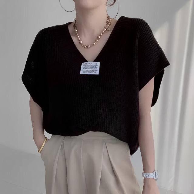 レディース サマーニット ドロップショルダー Vネック フェミニン 伸縮性 かわいい カジュアル ガーリー エレガント キュート 無地 夏 秋 ロングシーズン オフィス ショッピング カフェ ゆったり フリーサイズ ホワイト ブラック ピンク 【OK0003】の通販は