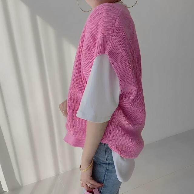 レディース サマーニット ドロップショルダー Vネック フェミニン 伸縮性 かわいい カジュアル ガーリー エレガント キュート 無地 夏 秋 ロングシーズン オフィス ショッピング カフェ ゆったり フリーサイズ ホワイト ブラック ピンク 【OK0003】の通販は