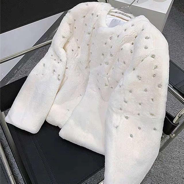 ビジューエコファージャケットレディース かわいい 大人可愛い きれいめ 上品 おしゃれ かっこいい こなれ感 個性的 エレガント 都会的 ナチュラル オフィス ビジネス OL 通勤 学生 学校 デート お出かけ お泊まり【IN0001】の通販は