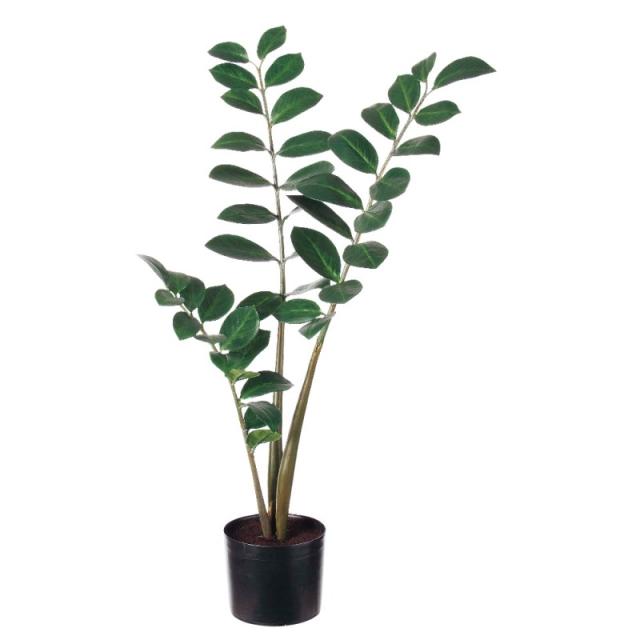 人工観葉植物 ザミフォリア （ポット付き） グリーン 高さ93cm （P288-a50849) （代引き不可） インテリアグリーン フェイクグリーン