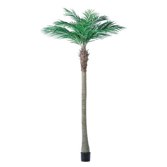人工観葉植物 アルカパーム （ポット付き） グリーン 高さ240cm （P292-a50875) （代引き不可） インテリアグリーン フェイクグリーン