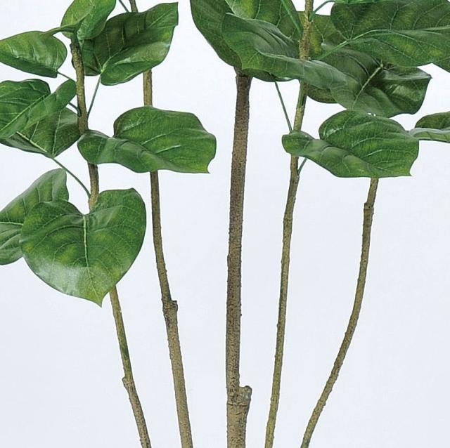 人工観葉植物 ウンベラータ （ポット付き） グリーン 高さ150cm （P277-a50936) （代引き不可） インテリアグリーン フェイクグリーン_2