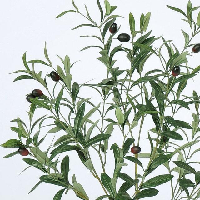 人工観葉植物 オリーブ （ポット付き） ナチュラル 高さ83cm （P280-a50944) （代引き不可） インテリアグリーン フェイクグリーン_1