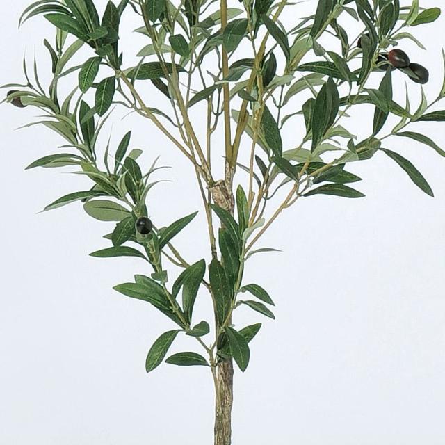人工観葉植物 オリーブ （ポット付き） ナチュラル 高さ115cm （P280-a50945) （代引き不可） インテリアグリーン フェイクグリーン_2