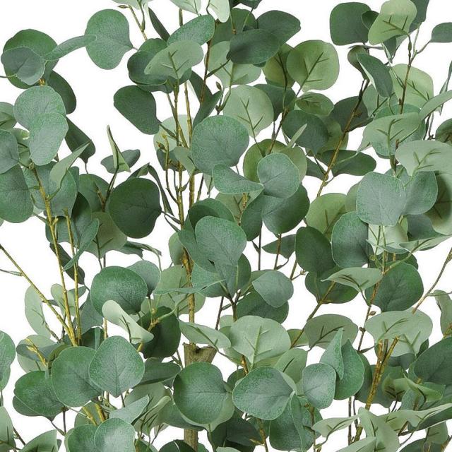 人工観葉植物 ユーカリ （ポット付き） グレイグリーン 高さ180cm （P282-a50992) （代引き不可） インテリアグリーン フェイクグリーン_1