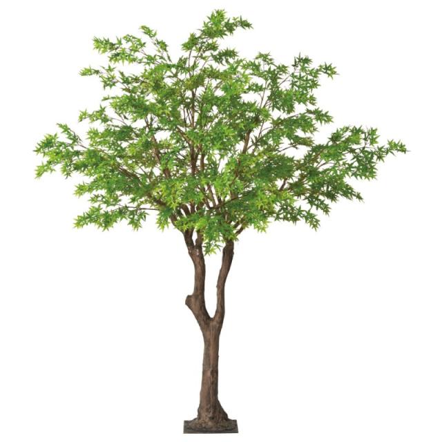 人工観葉植物 もみじ グリーン 高さ300cm （P293-a51023) （代引き不可） インテリアグリーン フェイクグリーン