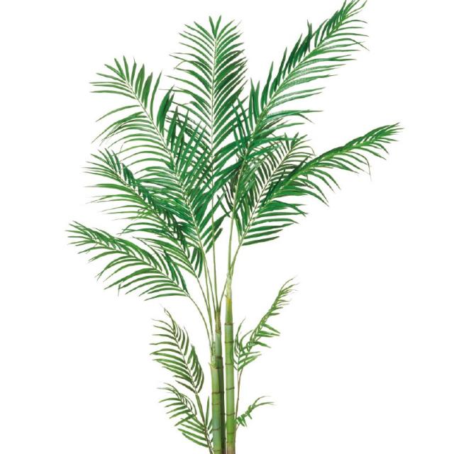 人工観葉植物 アレカパーム （ポット付き） グリーン 高さ210cm （P293-a51026) （代引き不可） インテリアグリーン フェイクグリーン_1
