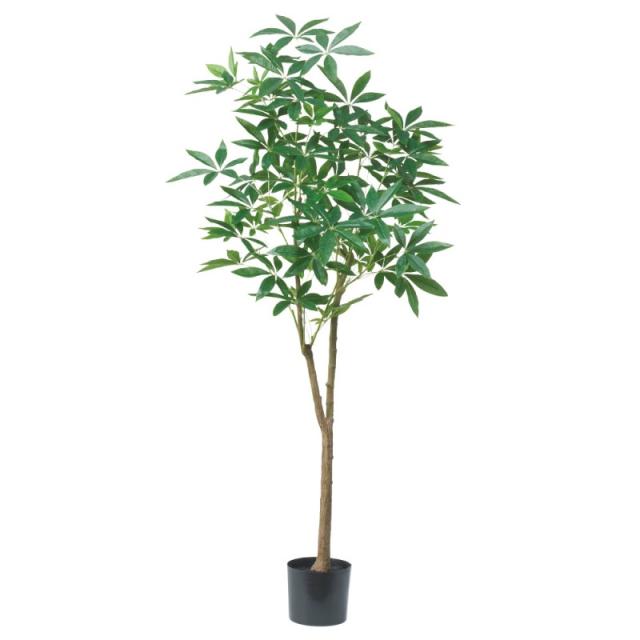 人工観葉植物 パキラ （ポット付き） グリーン 高さ185cm （P278-a51048) （代引き不可） インテリアグリーン フェイクグリーン