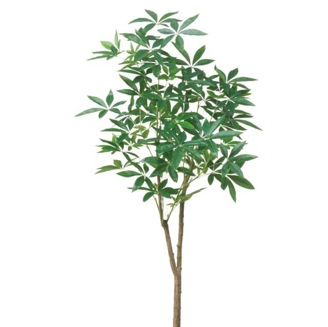 人工観葉植物 パキラ （ポット付き） グリーン 高さ185cm （P278-a51048) （代引き不可） インテリアグリーン フェイクグリーン_1