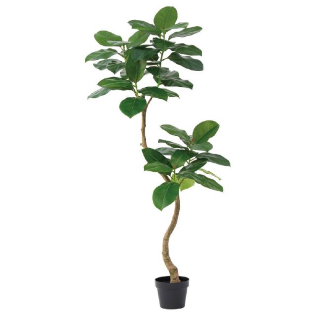人工観葉植物 ゴムの木 （ポット付き） グリーン 高さ150cm （P275-a51116) （代引き不可） インテリアグリーン フェイクグリーンの通販は 26,065円