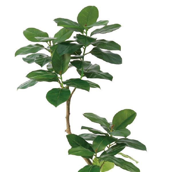 人工観葉植物 ゴムの木 （ポット付き） グリーン 高さ150cm （P275-a51116) （代引き不可） インテリアグリーン フェイクグリーン