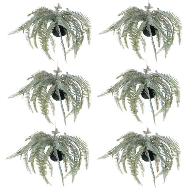 人工観葉植物 ボストンファーン ハンギングボール 30 （6個入り） 991630 （代引き不可） p99の通販は 18,345円