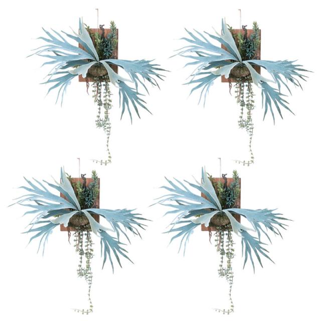 人工観葉植物 ビカクシダ ウォール ハンギング アカシア 20 （4個入り） 991760 （代引き不可） p92
