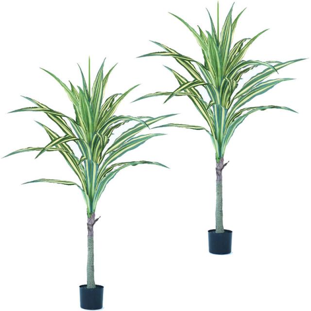人工観葉植物 ドラセナ ワーネッキ— ポット 150 （2個入り） 992760 （代引き不可） p55