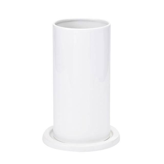 インテリア ポット プランターシリンダー 30 ホワイト(1個入り)高さ30cm （P212-ch11230) （代引き不可） プランター ディスプレイ