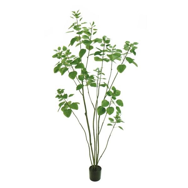 人工観葉植物 スモークツリー ポット 高さ150cm （P200-fg5770) （代引き不可） インテリアグリーン フェイクグリーン