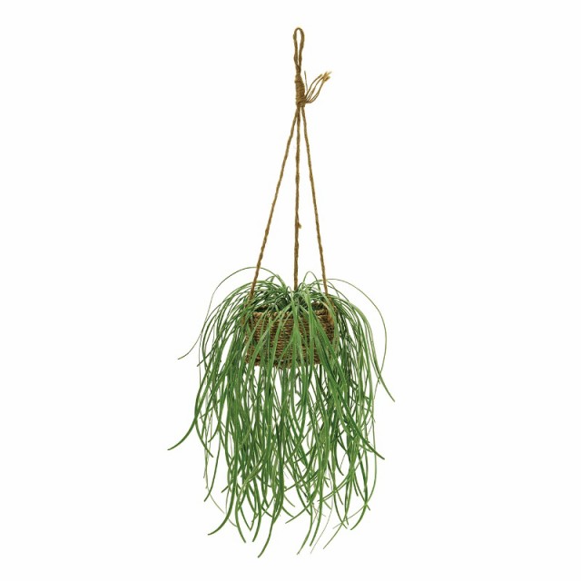人工観葉植物 セルバグラス ハンギングポット 高さ45cm （P188-fz1622) （代引き不可） インテリアグリーン フェイクグリーンの通販は