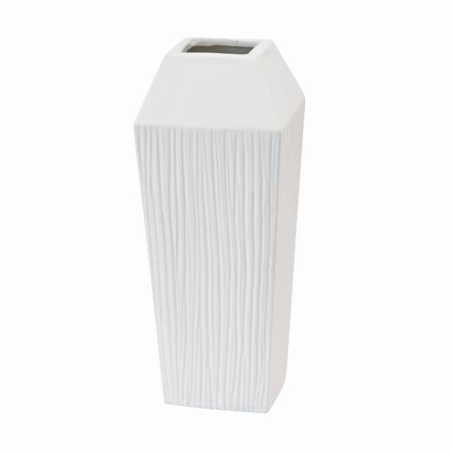 インテリア 花器 花瓶 サルコウ マットホワイト SEVA 高さ40cm (P329-gw31-1) (代引き不可) ベース ディスプレイ